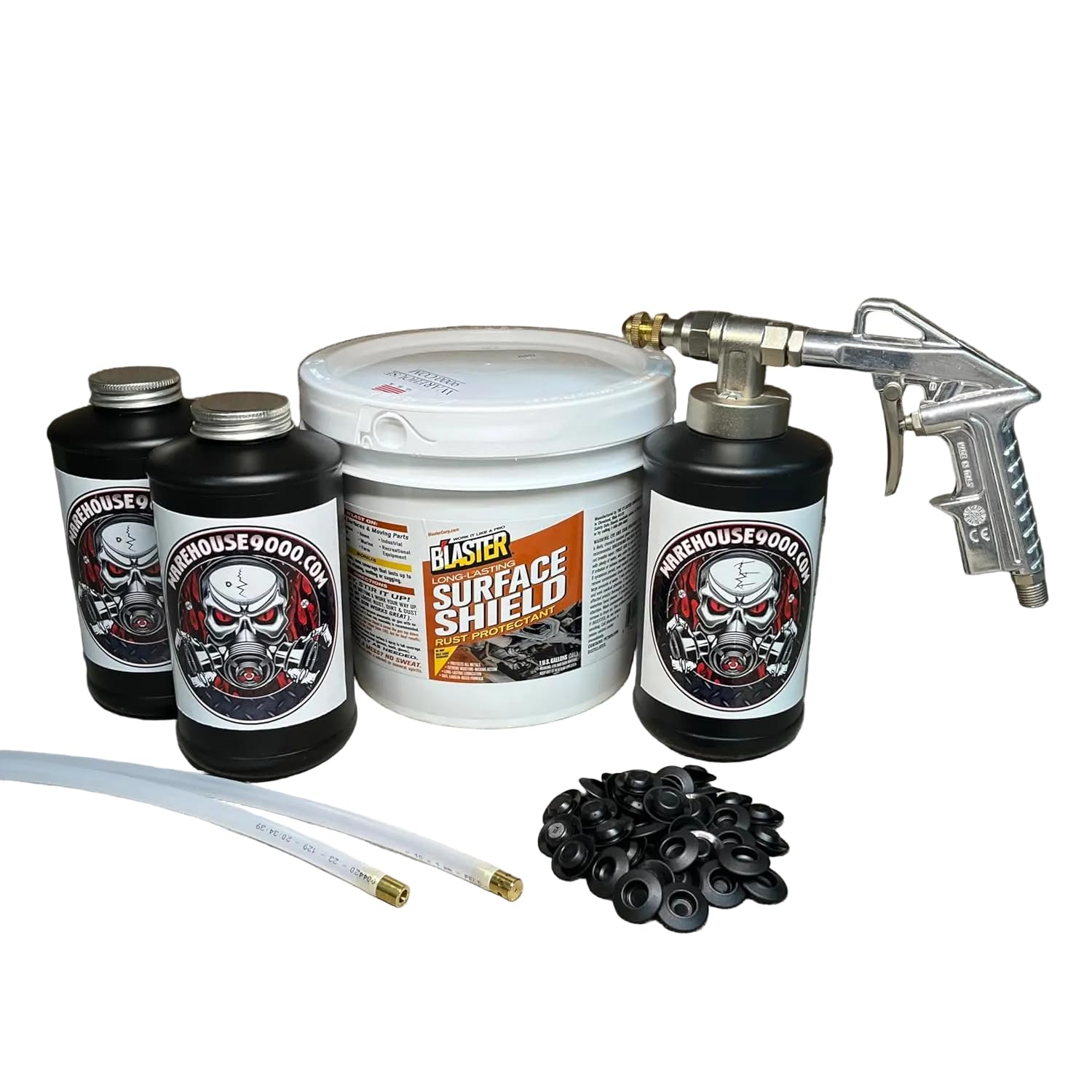 Complete PB Blaster Undercoating Gun - 2 Wand Kit (3 B Quart Bottles)