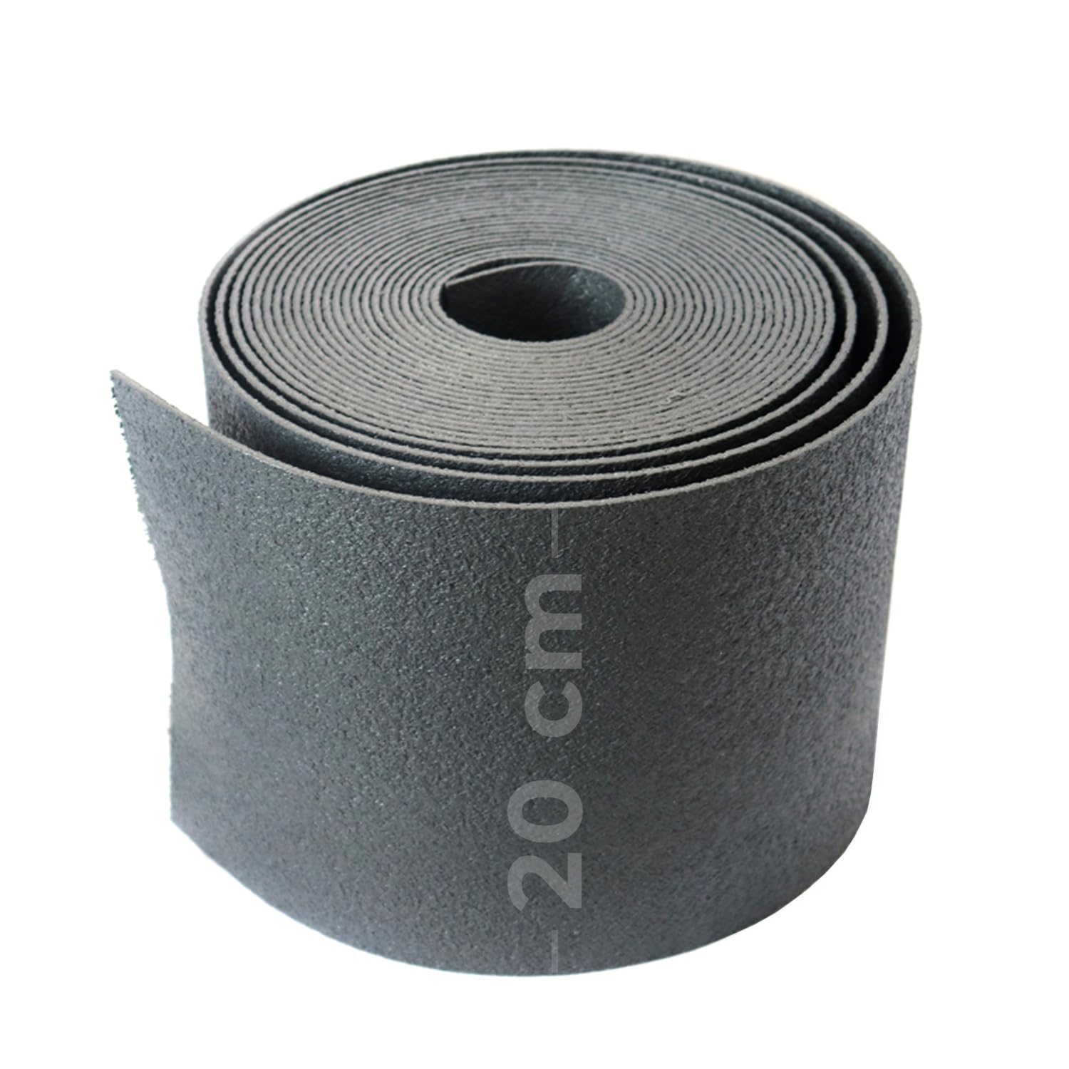 Jardiprotec - Borde de jardín flexible de plástico reciclado, color gris, 20 cm x 10 m