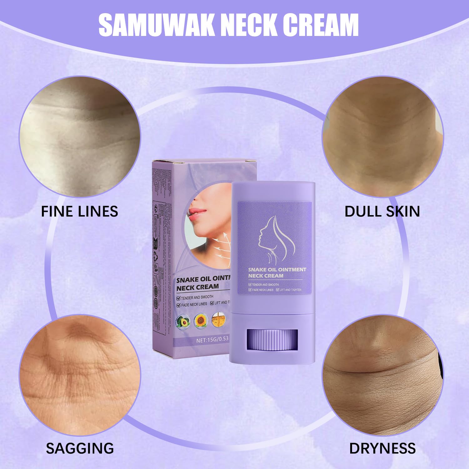 Amazon.com : 2Pcs Samuwak Neck Care Stick, Samuwak Neck Cream,Neck