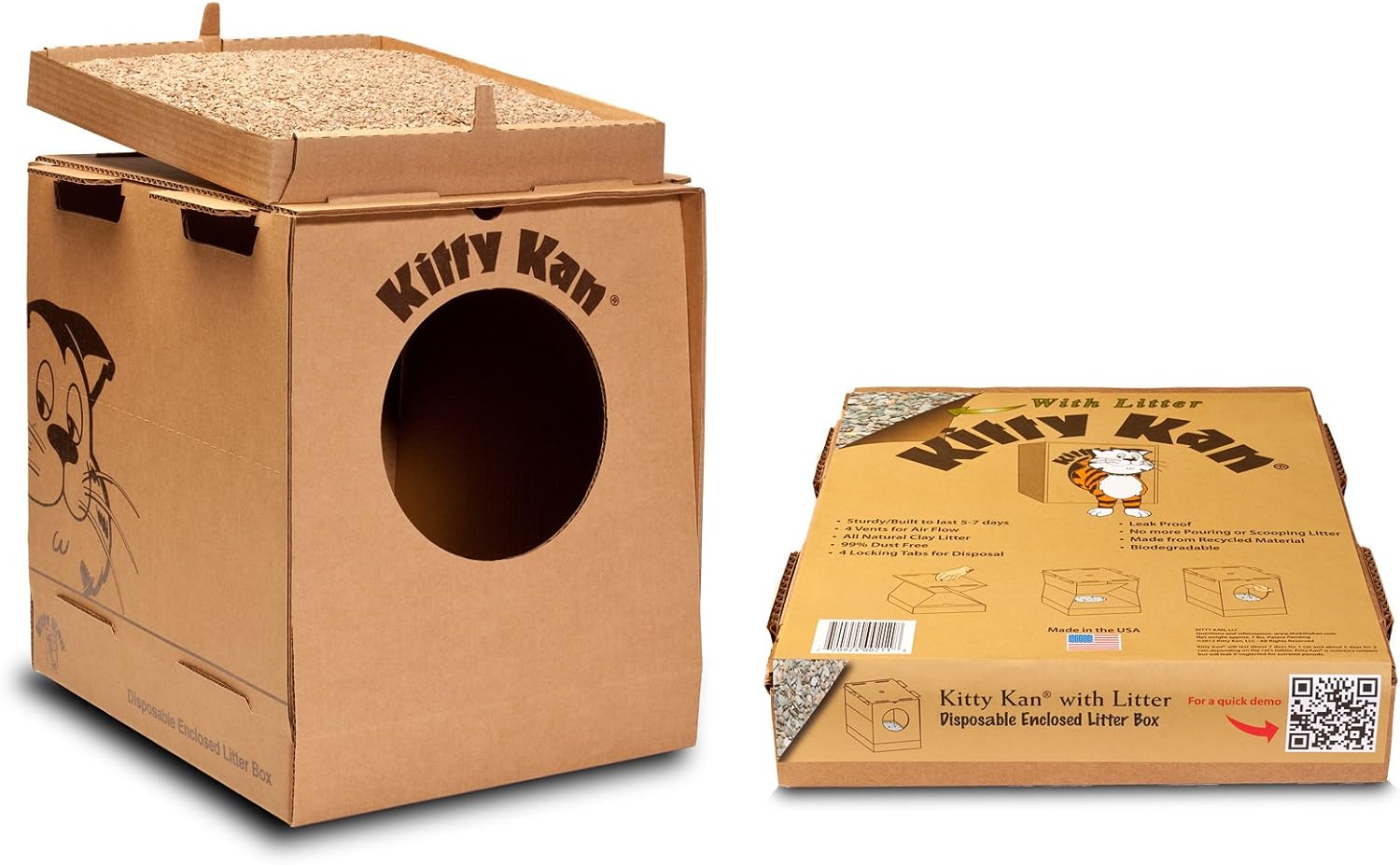temporary cat litter box