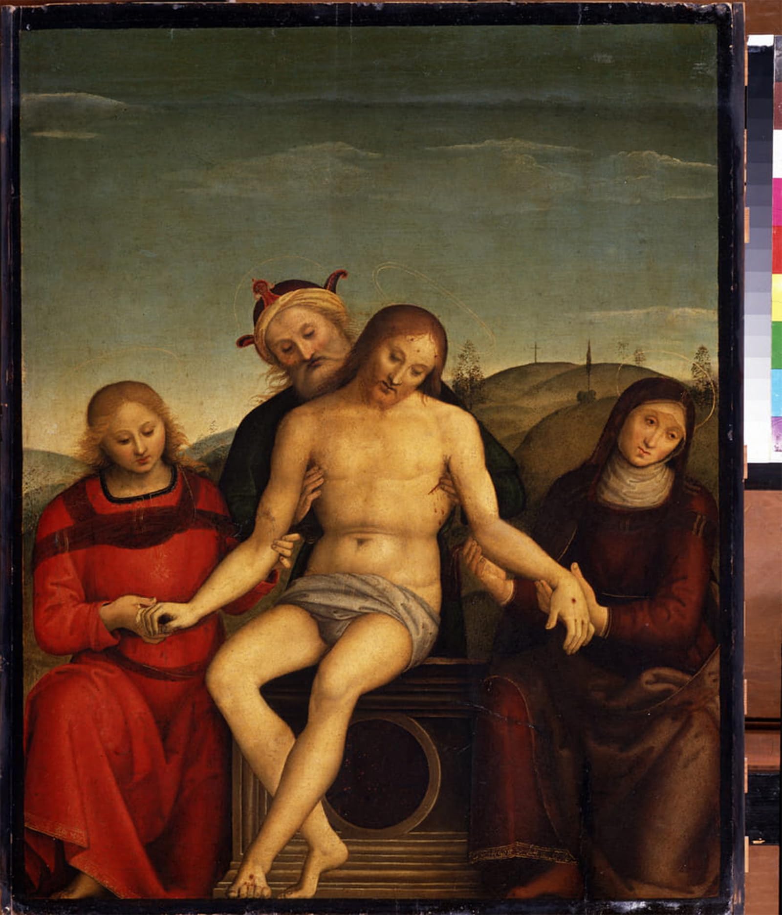 SERENDIPITP Vintage Wall Art Canvas Nordic Poster Canvas Print Picture Pieta by Pietro Perugino Wall Art Poster for Home Decor 60x90cm