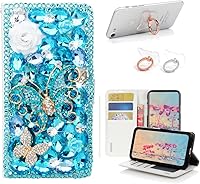 Vista 8 de STENES Bling - Funda de piel con soporte para anillos, diseño 3D hecho a mano, 2 unidades, SBLDwRSSeries-5