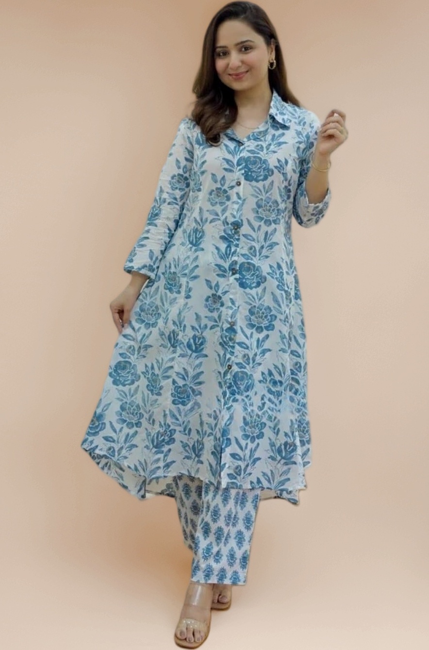 Leriya Fashion Co-ord Set For Women Stylish | Kurti Set For Woman | Short Kurti For Woman Latest | Anarkali Suit For Women's | Festive Ethnic Indian Traditional Outfit for Functions & Puja