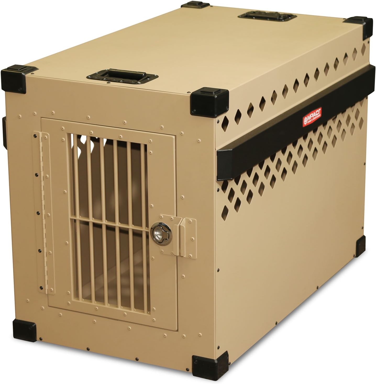 Impact Dog Crate (Stationary), 400 Model, Large, Customer Assembled, TAN in Color