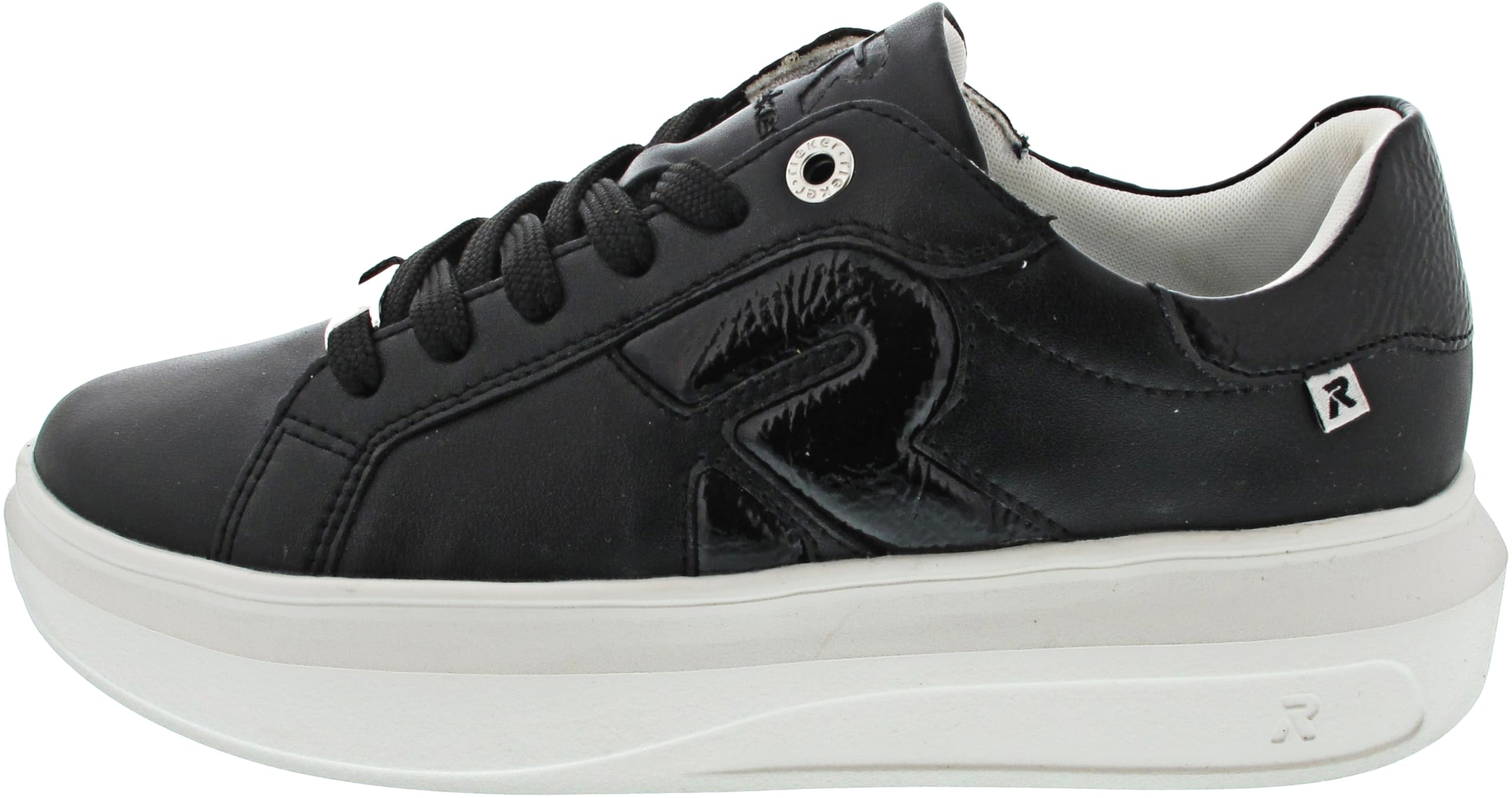 Rieker Low Trainers, Black, Black, 5 UK