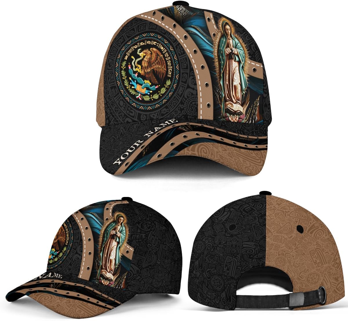 Personalized Mexican Caps for Men, Custom Name Mexico Baseball Cap, Mexican Hats, Customized Mexico Baseball Hat