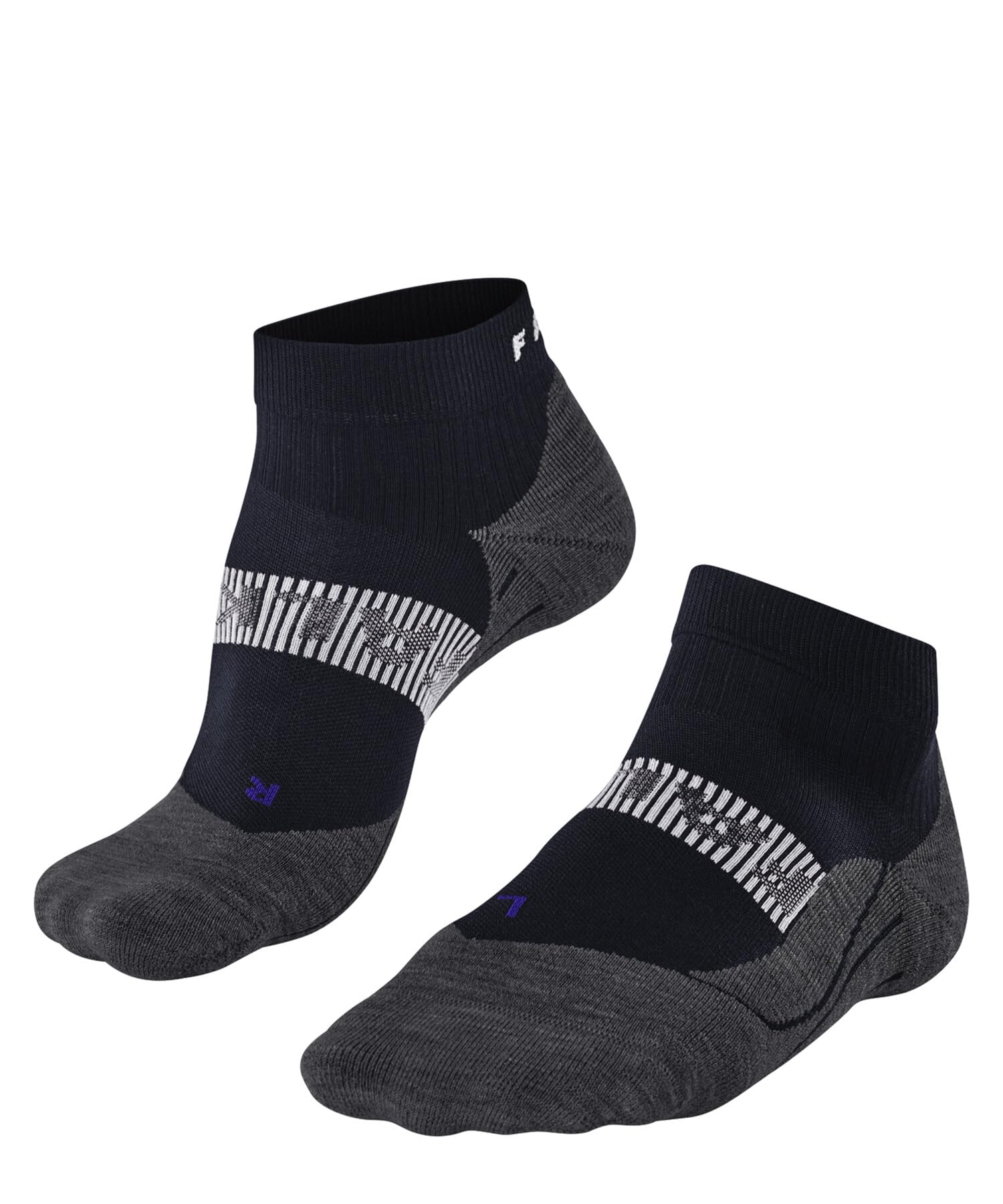FALKE Men's RU4 Endurance Cool Short M Sso Functional Yarn Anti-Blister 1 Pair Running Socks, Blue Space 6116, 8-9