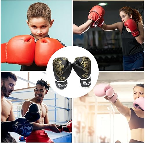 Miniatura 4 de LAFANDE Guantes de boxeo para hombres y mujeres, guantes de boxeo ganadores, guantes de entrenamiento de boxeo, guantes de boxeo de boxeo, guantes