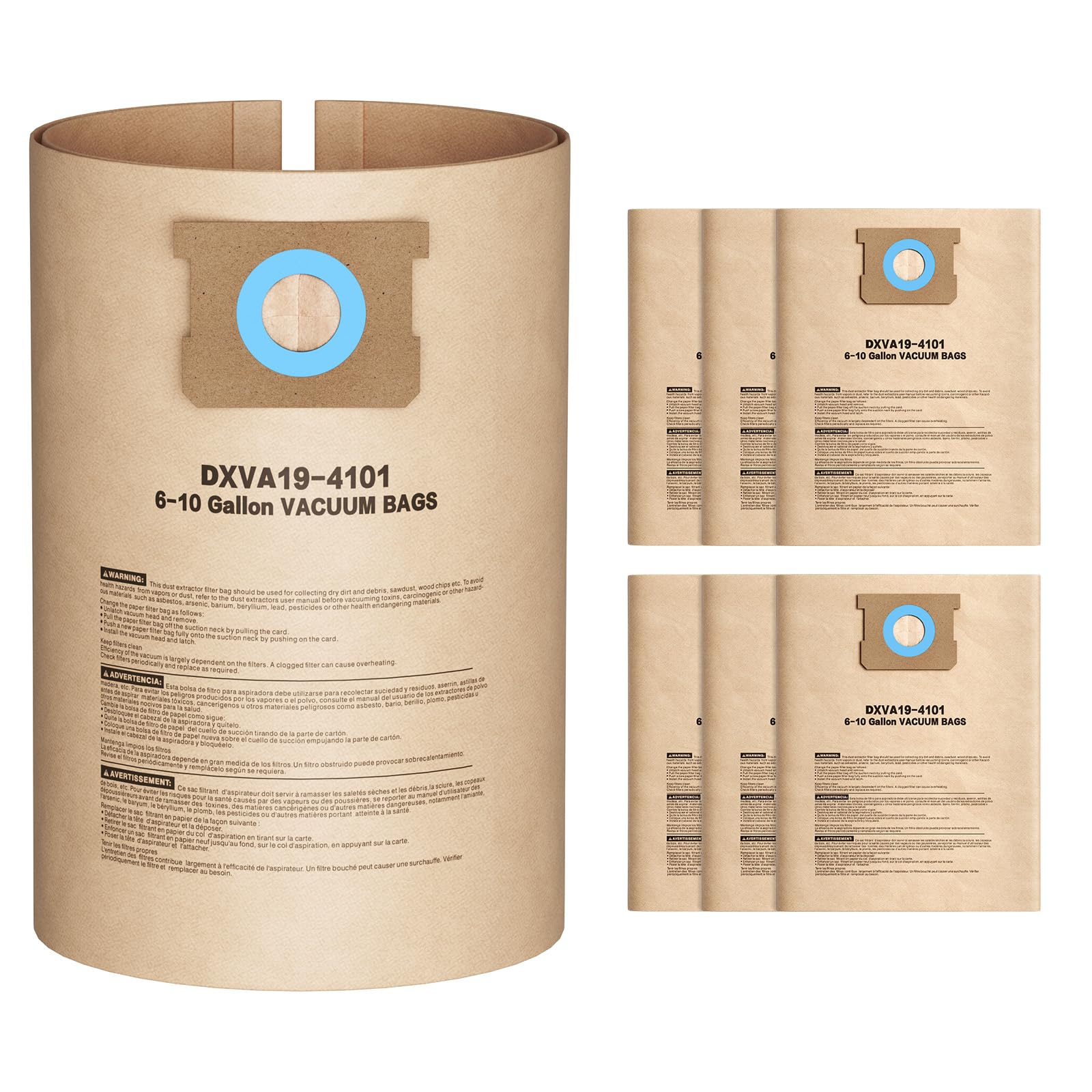 DEWALT Vacuum Bags - 12 Pack Replacement -10