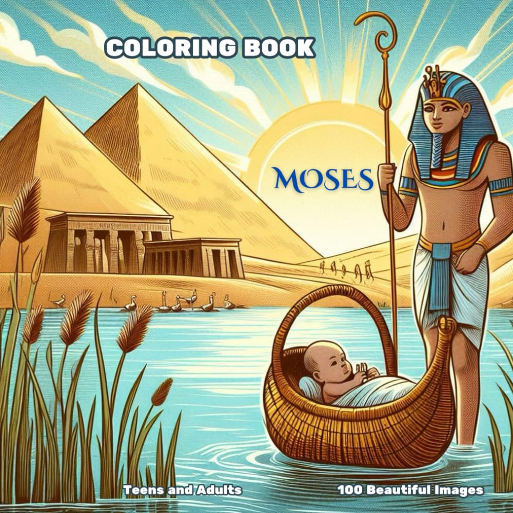 MOSES COLORING BOOK: The Story of Moses from the Bible