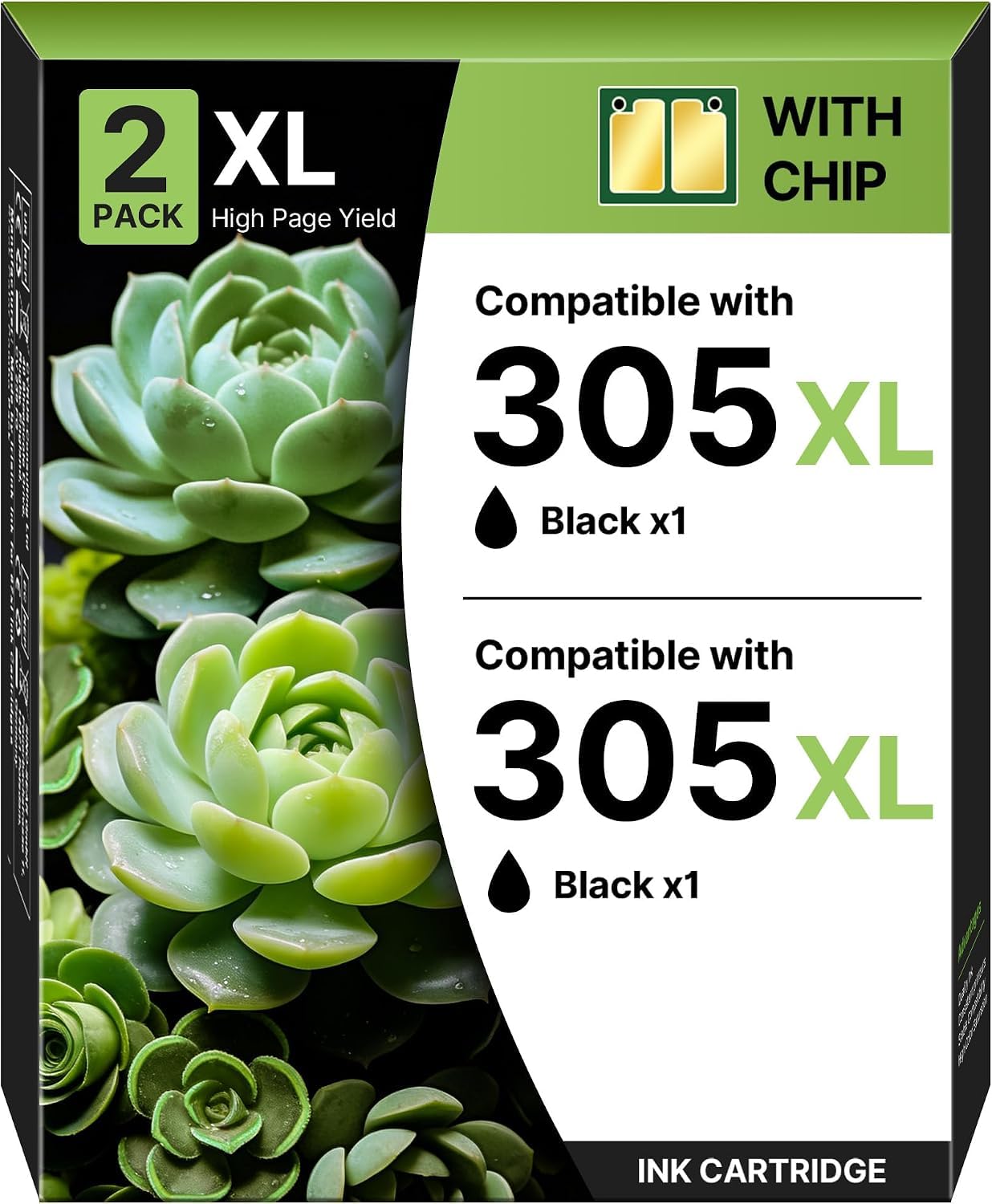 305XL Schwarz Druckerpatrone für HP Deskjet 4120e Envy 6022e Drucker