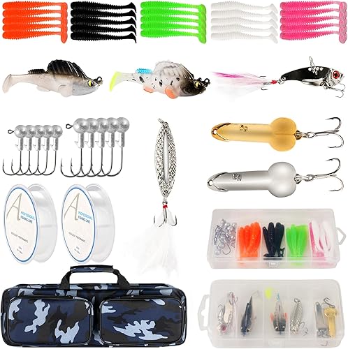 Miniatura 6 de mouhike Combo de carrete de caña de pescar telescópico plegable con bolsa de aparejos compacta, juego de equipo de pesca, kit de caña de pescar de