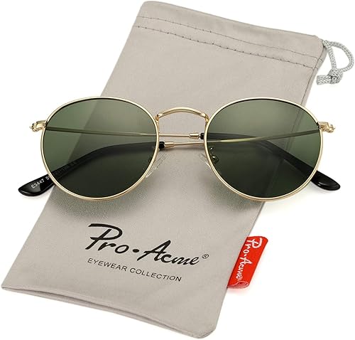 Miniatura 6 de Pro Acme Gafas de sol polarizadas de metal redondas pequeñas para mujer, estilo retro