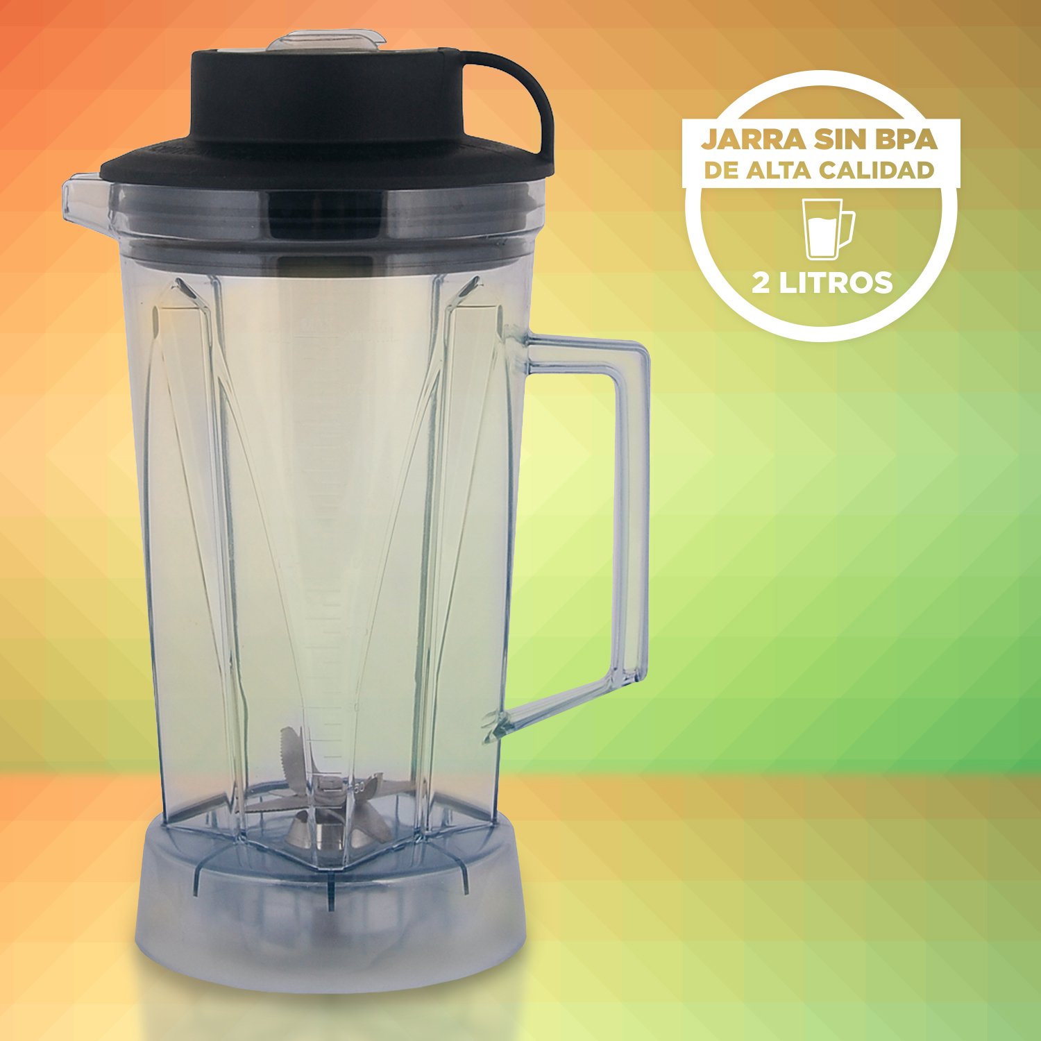 SOGO BAT-SS-5150 SS-5150 Batidora de Vaso Uso Profesional, Licuadora Super Potente, Jarra de 2 litros Sin BPA, 1800 Watts, Color Rojo, W, 2000 milliliters, Plástico