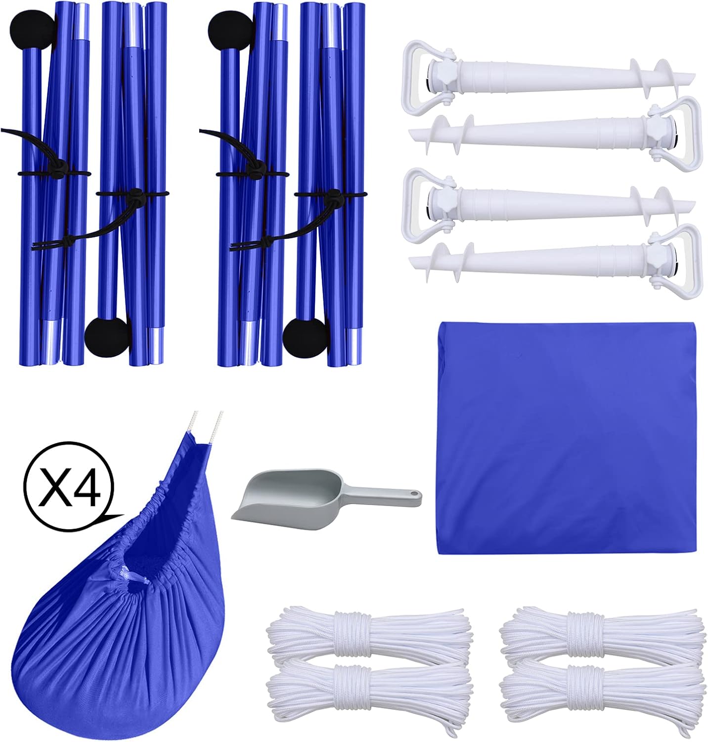 ABCCANOPY Beach Portable Sun Shelter for Beach, Camping Trips (10x9 FT, Blue) image 5