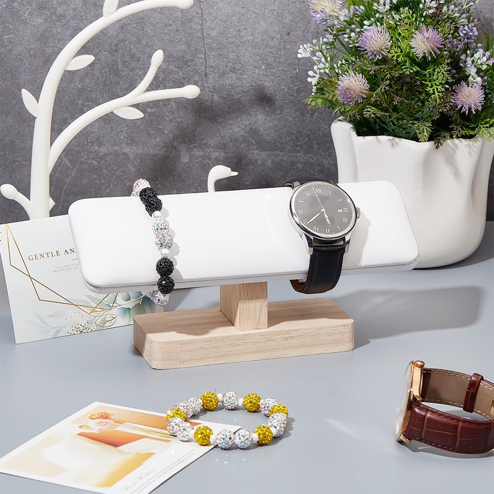 Warmhm Espositore Per Orologi In Legno Massello - Supporto T Bar