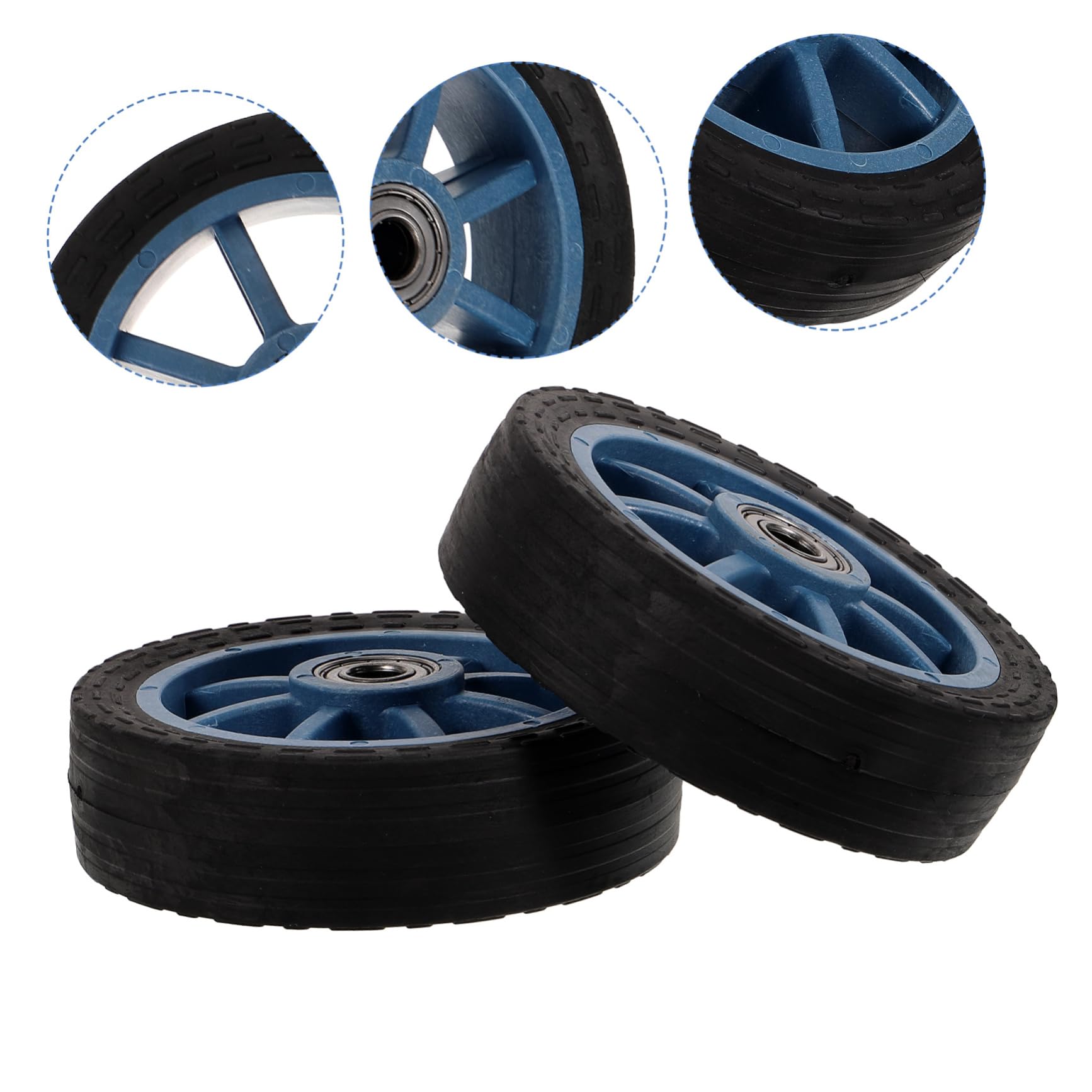 VICASKY 2 Piezas Ruedas De Repuesto Para Andador Ruedas De Repuesto Resistentes Para Carrito Compra Accesorios Reemplazables Para Trabajo Pesado