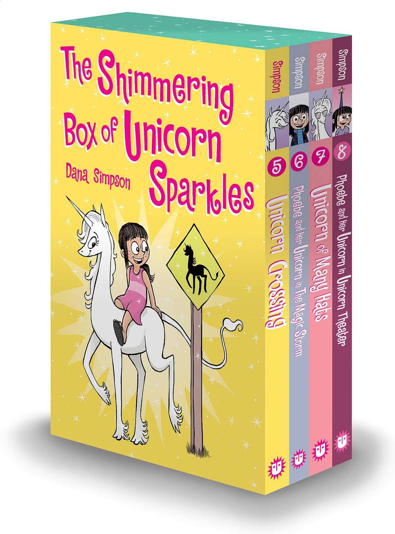 The Shimmering Box of Unicorn Sparkles: Phoebe and Her Unicorn Box Set Volume 5-8