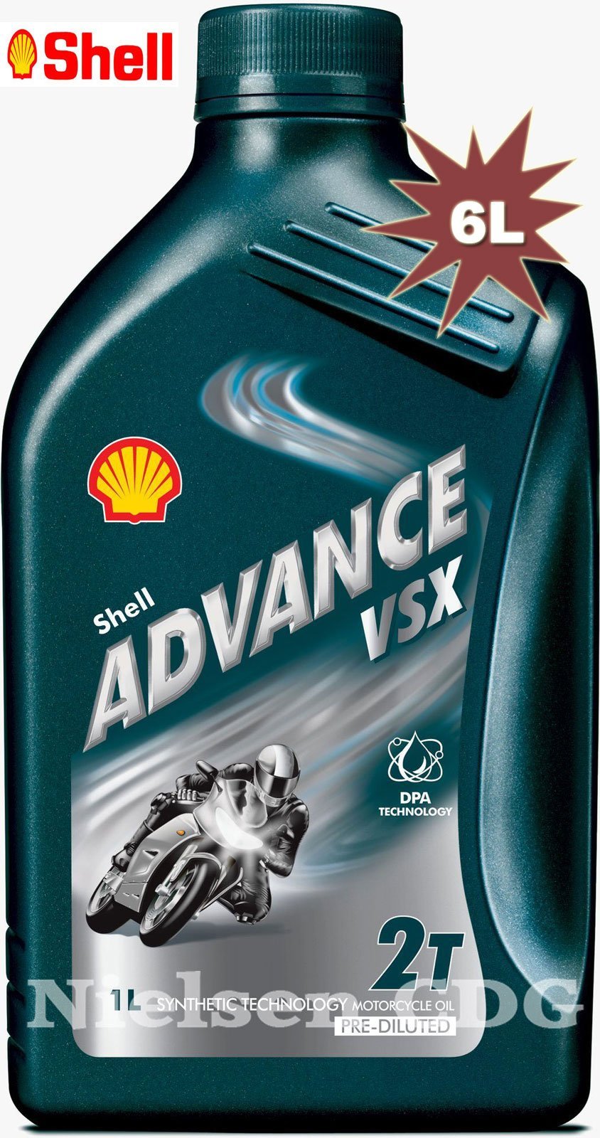 Shell Advance VSX 2 Motorcycle Engine Oil 2T - 6 Litre