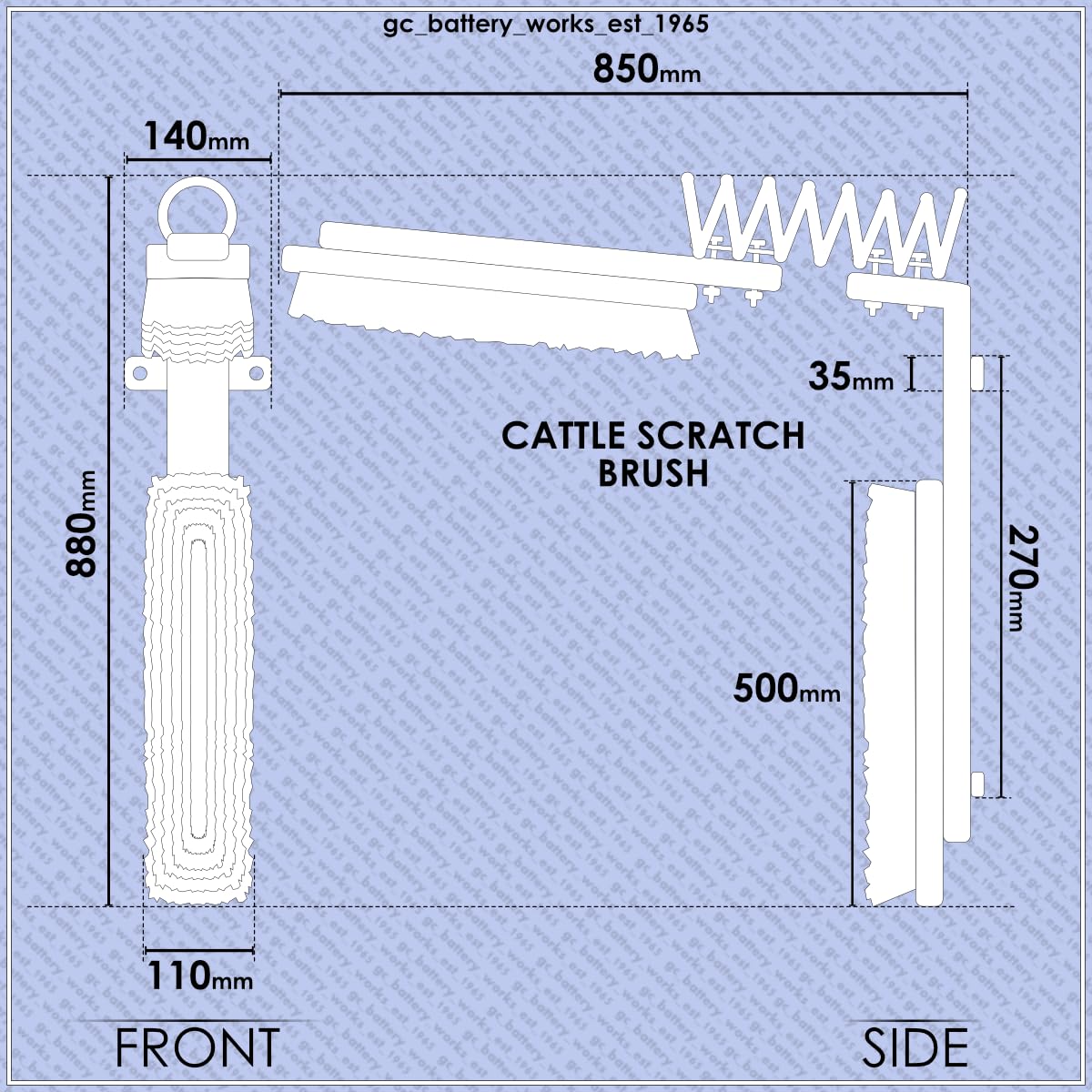 Cepillo para rascar de vaca, robusto y flexible, para rascar y asear el ganado, aumenta la salud y el bienestar de los animales, diseño de cepillo doble para una mayor cobertura, ideal para caballos