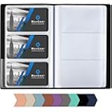 Business Card Organizer, 240 Cards Book Portable Business Card Holder for Men & Women, Professional PU Credit Cards Binder File Storage, Black