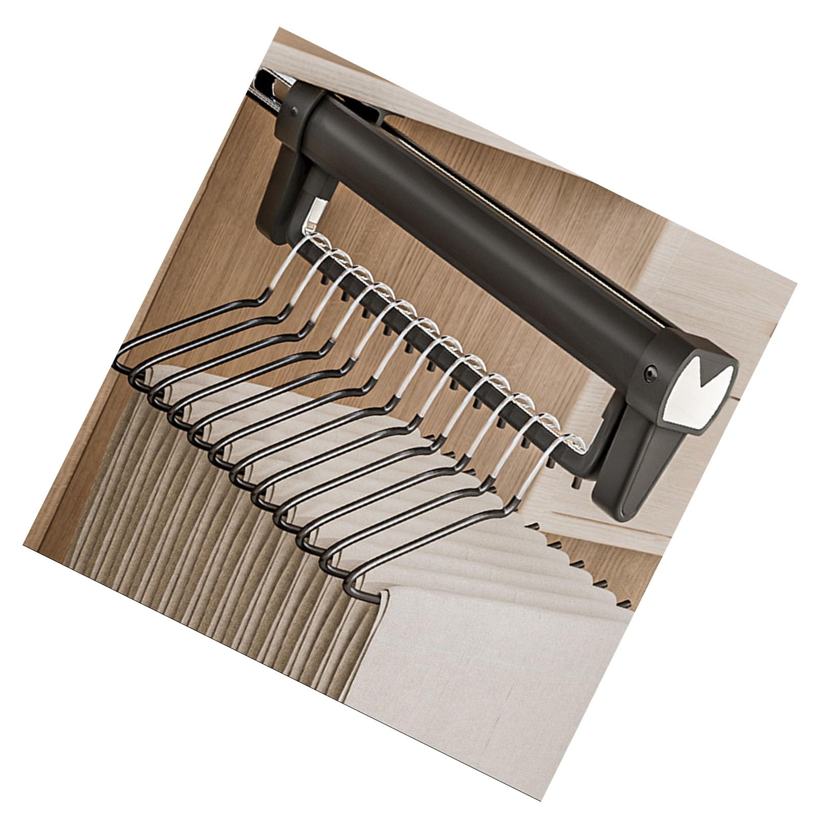 Foldable Aluminum Alloy Hanging Rails with Extendable Designs Portable for Wardrobes Organization and Space Optimization Foldable Wardrobes Organizers