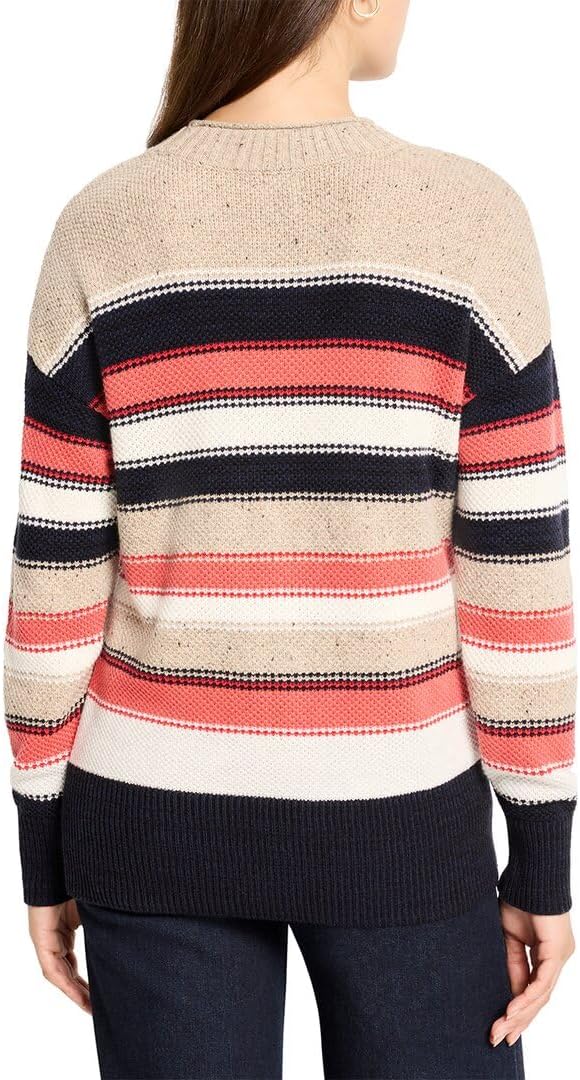 NIC+Zoe Womens NEP Knit Striped Sweater - Image 2