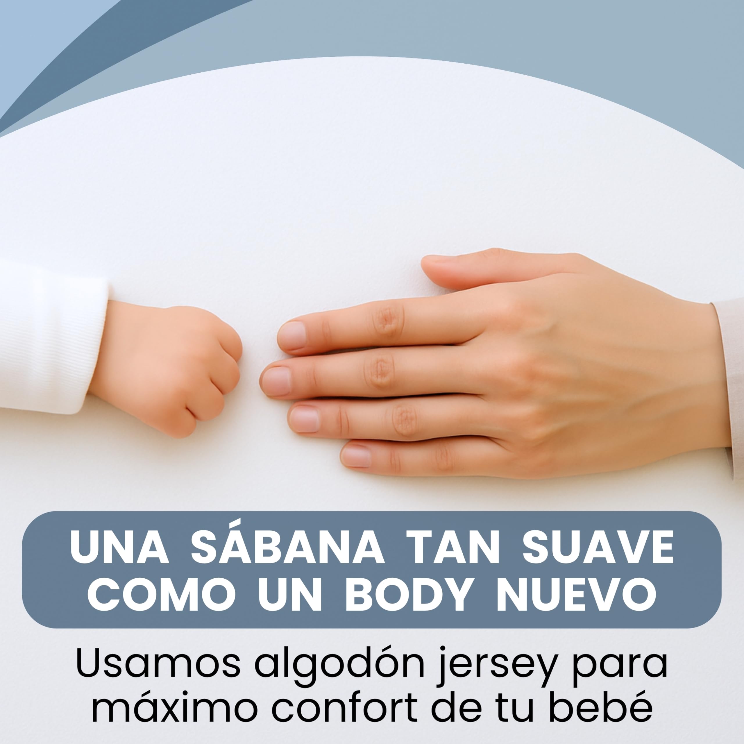 Bisoo Sabana Magica 70x140 2 Grises. Bajera Impermeable para Maxicuna | Sabana y Protector en una Pieza, Ahorro, Impermeable, Transpirable, Silenciosa, Algodon Jersey Oeko-Tex