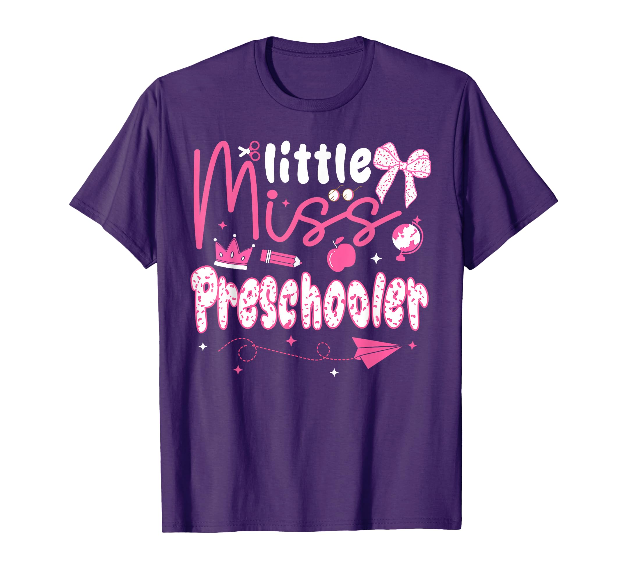 Little Miss Preschooler Coquette Back to School Teacher Girl T-Shirt