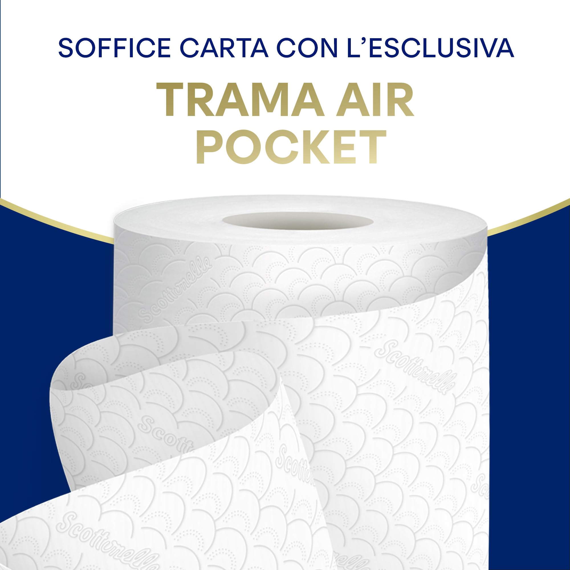 Scottonelle Carta Igienica, Morbida e Resistente, Dermatologicamente testata, 84 Rotoli