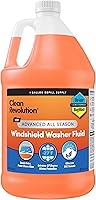 Clean Revolution Advanced All-Season Windshield Washer Fluid - Ultra Low VOC, -27°F Ice Protection, Bug Wash - Made in USA