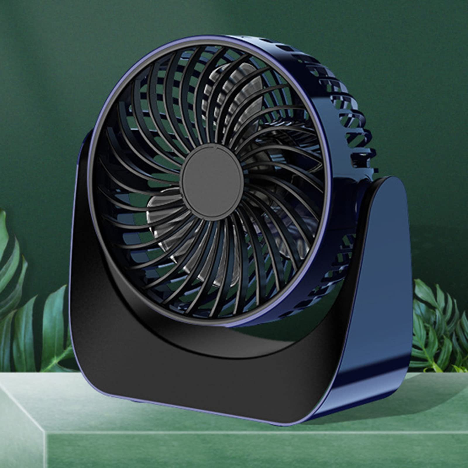 Ventilatore Da Tavolo USB - 3 Velocità, Rotazione 360°, Con Batteria Per Ufficio, Casa E Viaggi - Foto 14