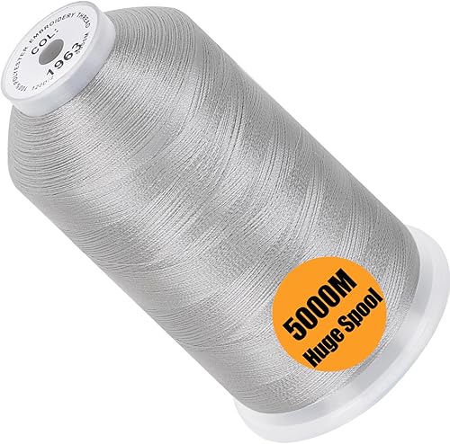 Miniatura 59 de New brothread - Bobina única de 5000 m de hilo de poliéster para máquina de bordar 40WT para máquinas comerciales y domésticas - Marigold