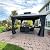 Domi 12'x12' Hardtop Gazebo Canopy,Outdoor Aluminum Gazebo with Galvanized Steel Double Roof,Permanent Gazebo with Drainage System,Curtain and Netting Included,Grey