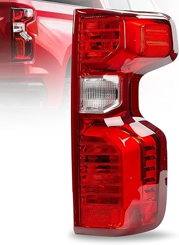 vvavv Conjunto de luz trasera compatible con Chevy Silverado 1500 2500HD 3500HD 2019, 2020, 2021, 2021, 2022, 2023, bombilla lateral del pasajero