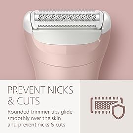 Philips Lady Shaver Series 6000 - Cordless, Wet & Dry Electric Shaver, 3-Blade Shaving System, for Legs, Body & Bikini, 80 Mins. Runtime, Model BRL137/00