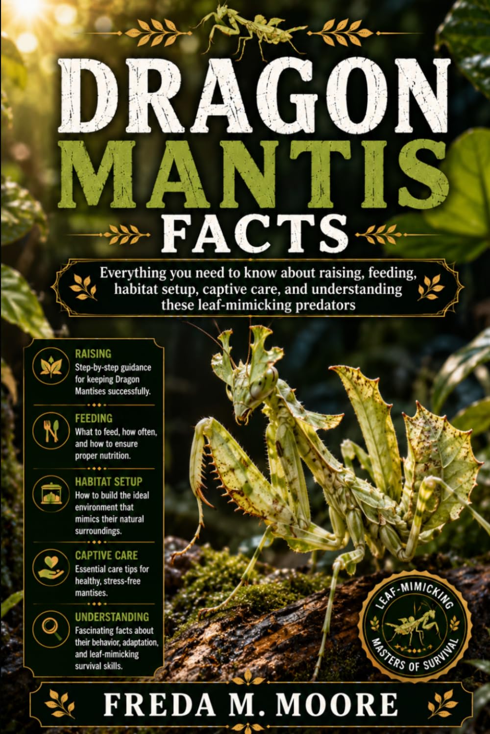 DRAGON MANTIS FACTS: Everything you need to know about raising, feeding, habitat setup, captive care, and understanding these leaf-mimicking predators
