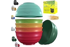 Unbreakable Microwave Safe Bowls - 6 Large Serving Bowls For Your Kitchen