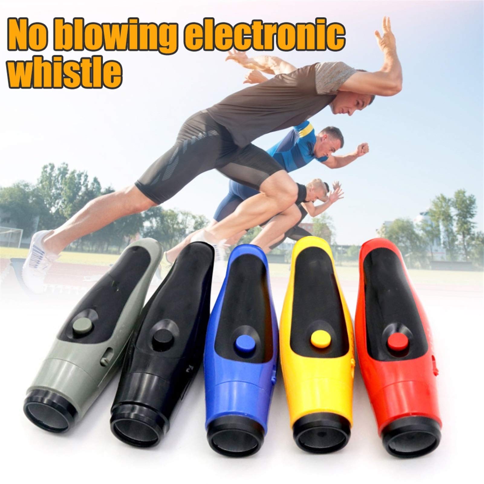 Sifflets sonores Sifflet, Sifflets de Sport, Sifflet électronique 125 dB avec 3 Sons différents Sifflets d'urgence à Volume Fort avec Longe Survie Sifflet d'Arbitre à Explosion Forte (Couleur : Rouge)