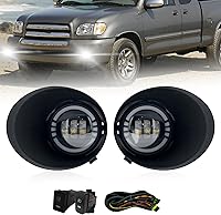 Vista 23 de Luces antiniebla para parachoques de conducción para Toyota Tundra 2014-2021 con bombillas halógenas H11 12V 55W e interruptor y kit de cableado