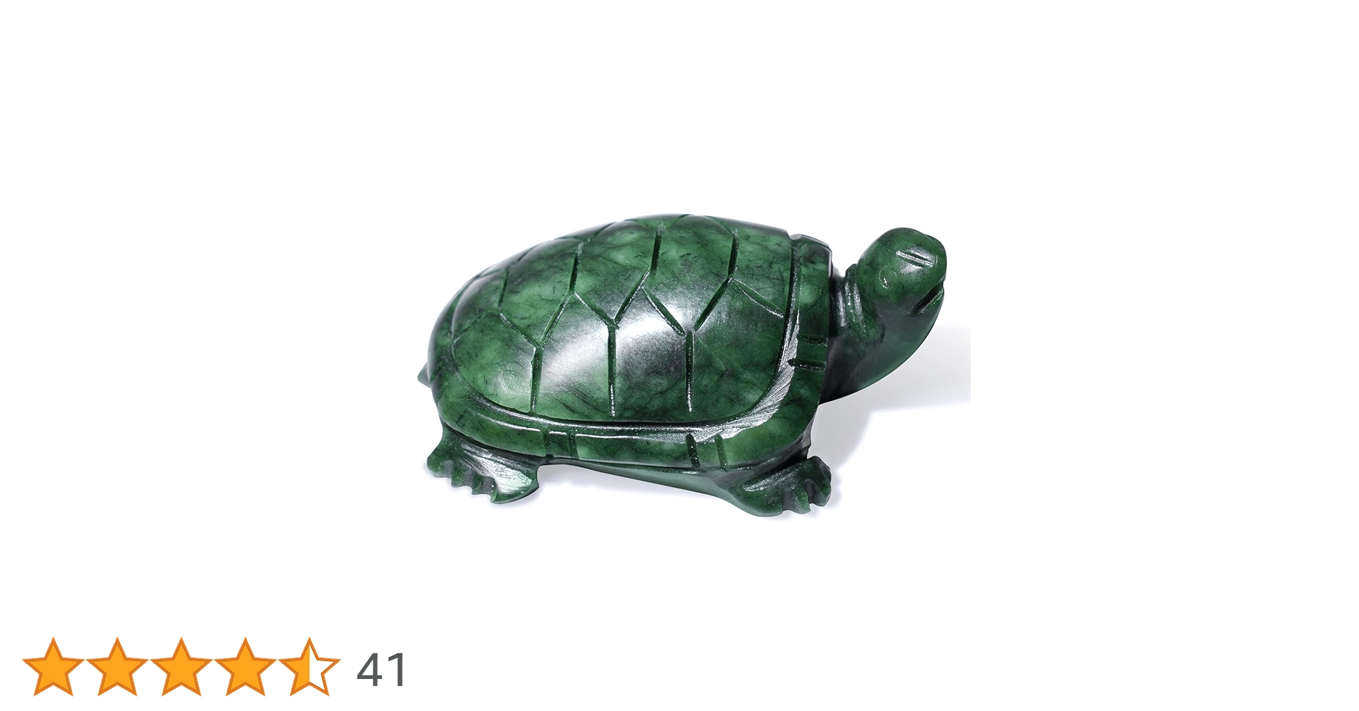 Amazon.co.jp: 翡翠亀像 天然翡翠宝石 かわいい動物の彫刻 長寿