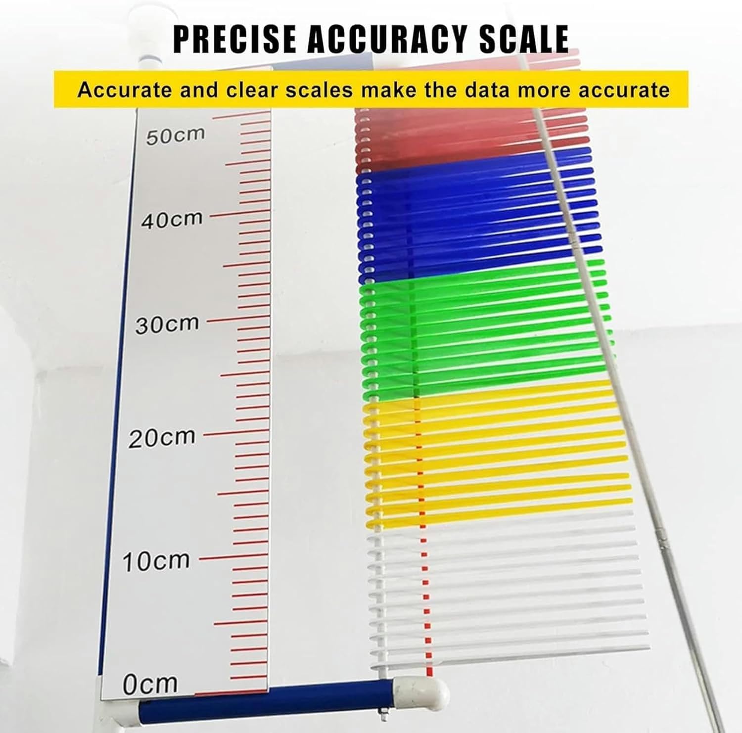 Vertical Floor Jump Meter, Jump Test Device, Adjustable Height of 4.3 to 11.8 Feet, Vertical Jump Measurement Tool