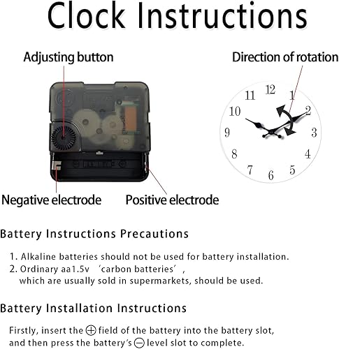 Miniatura 5 de XNM Reloj de pared rústico de 10 pulgadas para dormitorio, reloj de pared con batería, silencioso, marrón, redondo, pequeño, de madera (sin madera