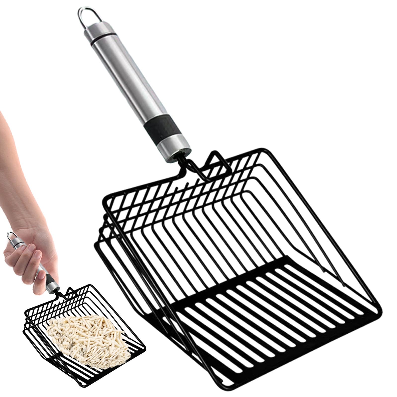 Paletta per lettiera, Paletta for lettiera in Metallo for Gattini, Paletta for Gatti Portatile, ergonomica in for, Antiscivolo for Kolifter
