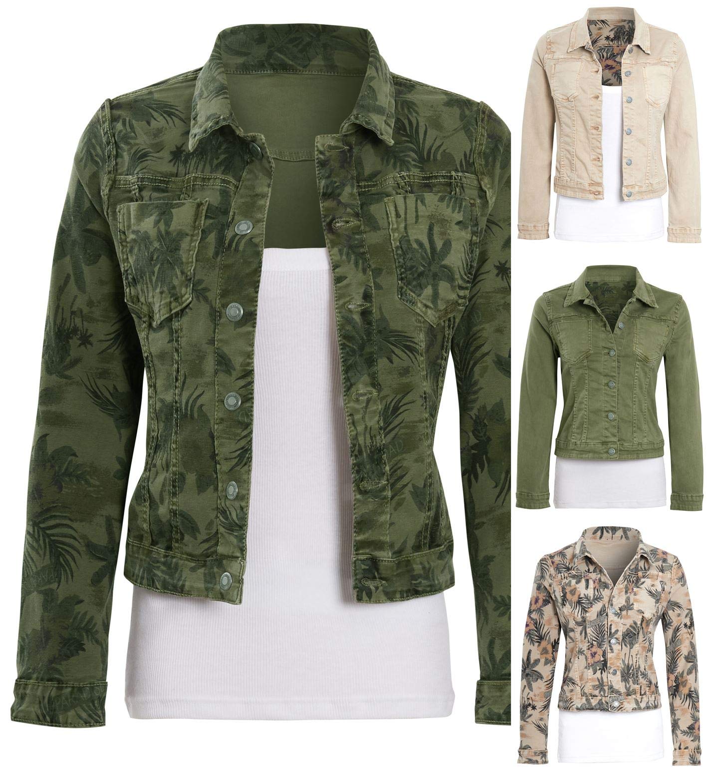 SS7 Femme Veste en Jean réversible