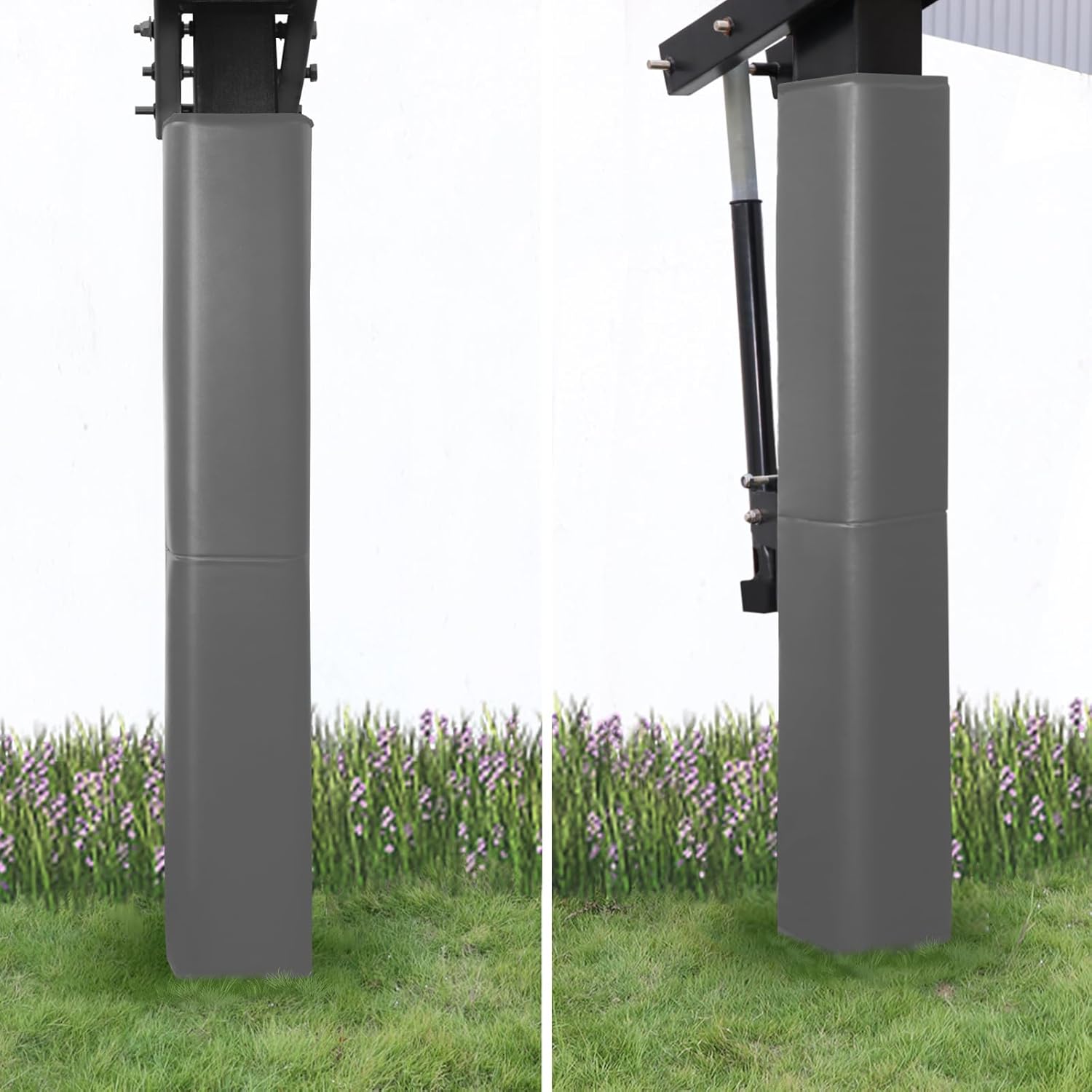 Katop Square Basketball Pole Padding Fits 6x6 Inch Pole, Durable 6 Feet Tall Basketball Pole Pad Outdoor and Indoor, UV-Resistant Waterproof Basketball Hoop Pads for Protection and Player Safety