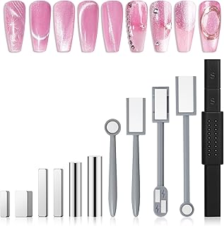 MelodySusie Juego de Imanes para Uñas de 11 P...