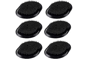 Shampoo and Palm Brush Hair Comb Set for Travel and Grooming