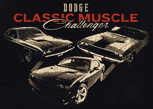 Miniatura 2 de JH DESIGN GROUP Dodge Challenger - Camiseta clásica de manga corta para hombre