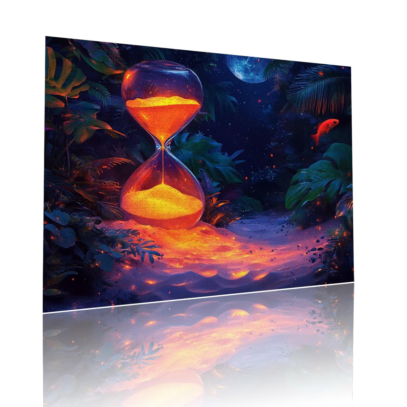 Sanduhr Puzzle für Erwachsene Kinder Anspruchsvoll 5000 Teile Impossible Klassische Puzzles Schwer Abstrakt ab 8 9 10 Jahre Mädchen Jungen Jigsaw Kunst Educa, für Dekoration Geschenke 105x156cm t-867